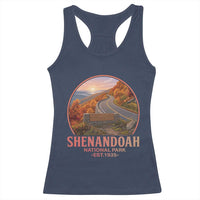 Shenandoah National Park Racerback Tank Top Vintage Virginia Mountain Landscape