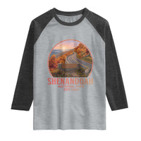 Shenandoah National Park Raglan Shirt Vintage Virginia Mountain Landscape