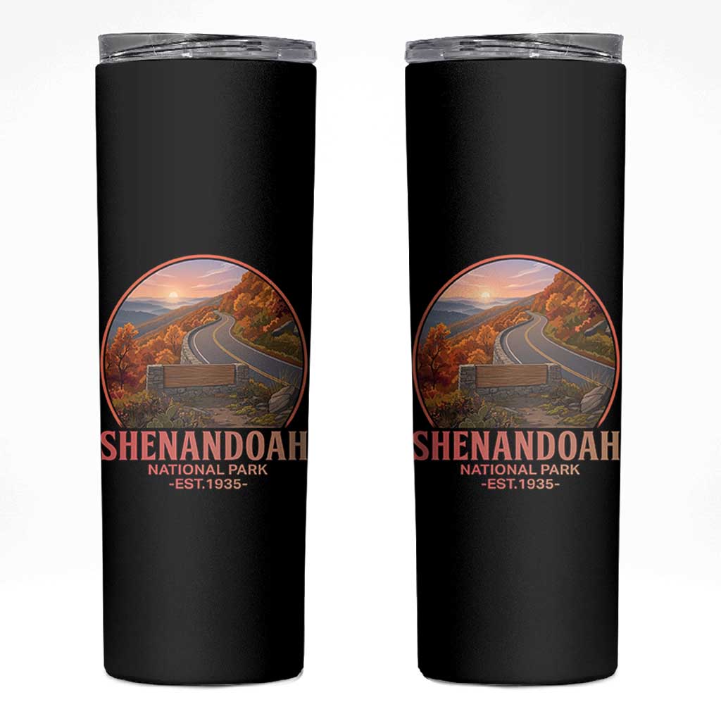 Shenandoah National Park Skinny Tumbler Vintage Virginia Mountain Landscape