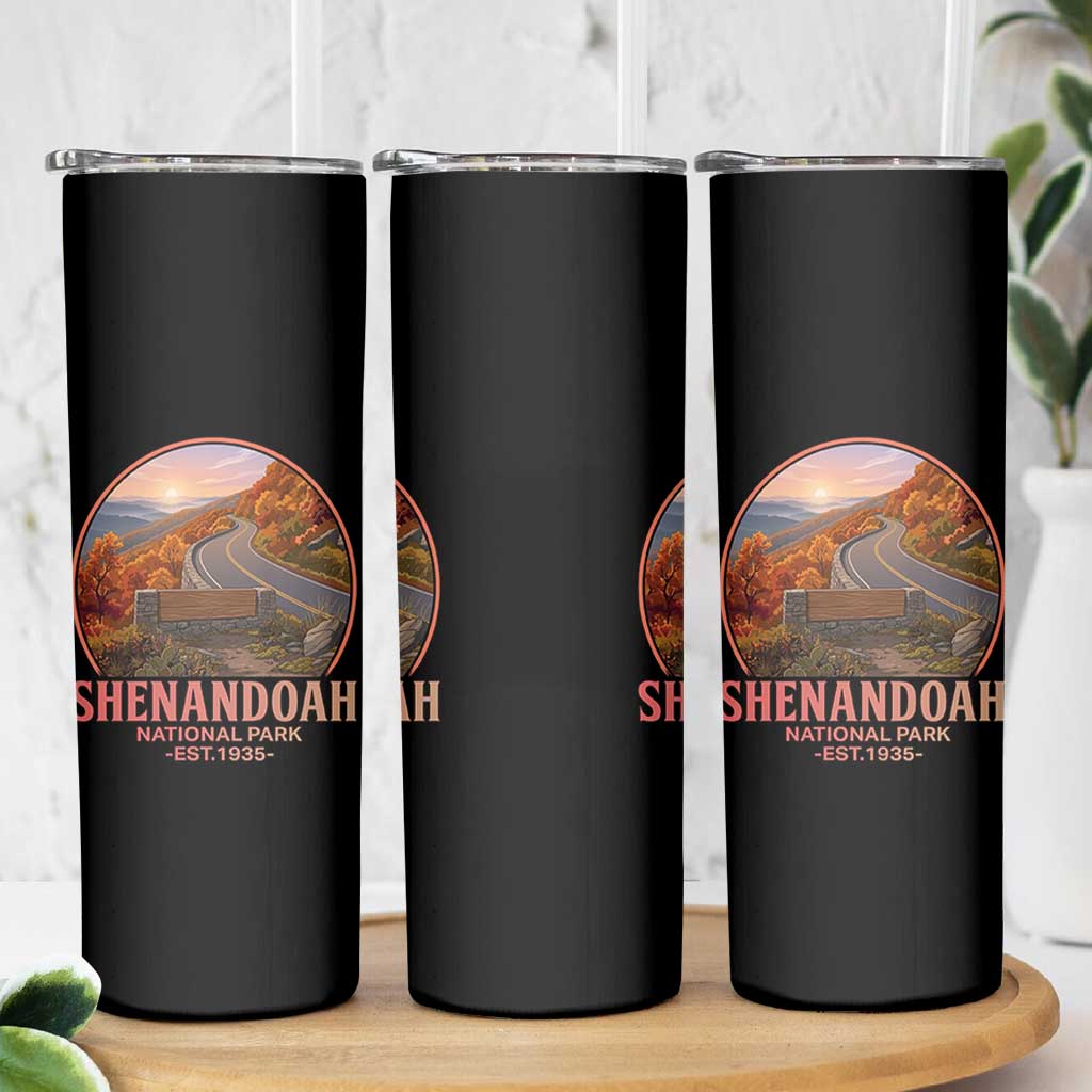 Shenandoah National Park Skinny Tumbler Vintage Virginia Mountain Landscape