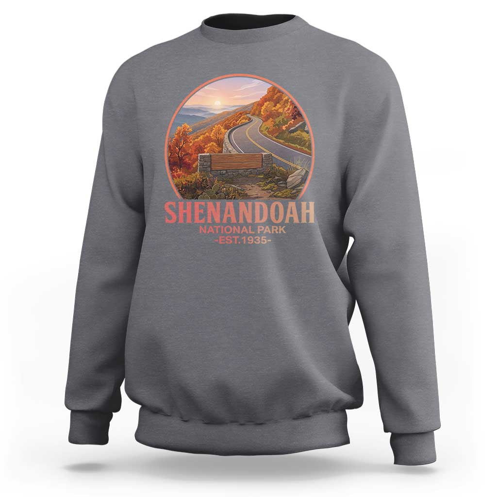 Shenandoah National Park Sweatshirt Vintage Virginia Mountain Landscape