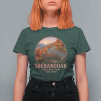 Shenandoah National Park T Shirt For Women Vintage Virginia Mountain Landscape