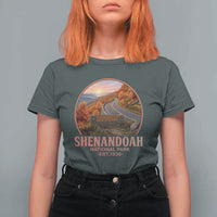 Shenandoah National Park T Shirt For Women Vintage Virginia Mountain Landscape