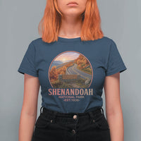 Shenandoah National Park T Shirt For Women Vintage Virginia Mountain Landscape