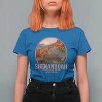 Shenandoah National Park T Shirt For Women Vintage Virginia Mountain Landscape