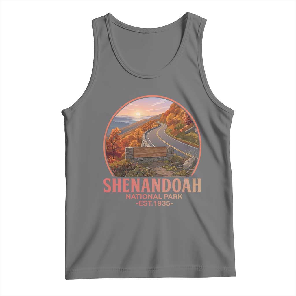 Shenandoah National Park Tank Top Vintage Virginia Mountain Landscape