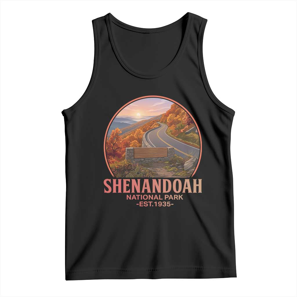 Shenandoah National Park Tank Top Vintage Virginia Mountain Landscape
