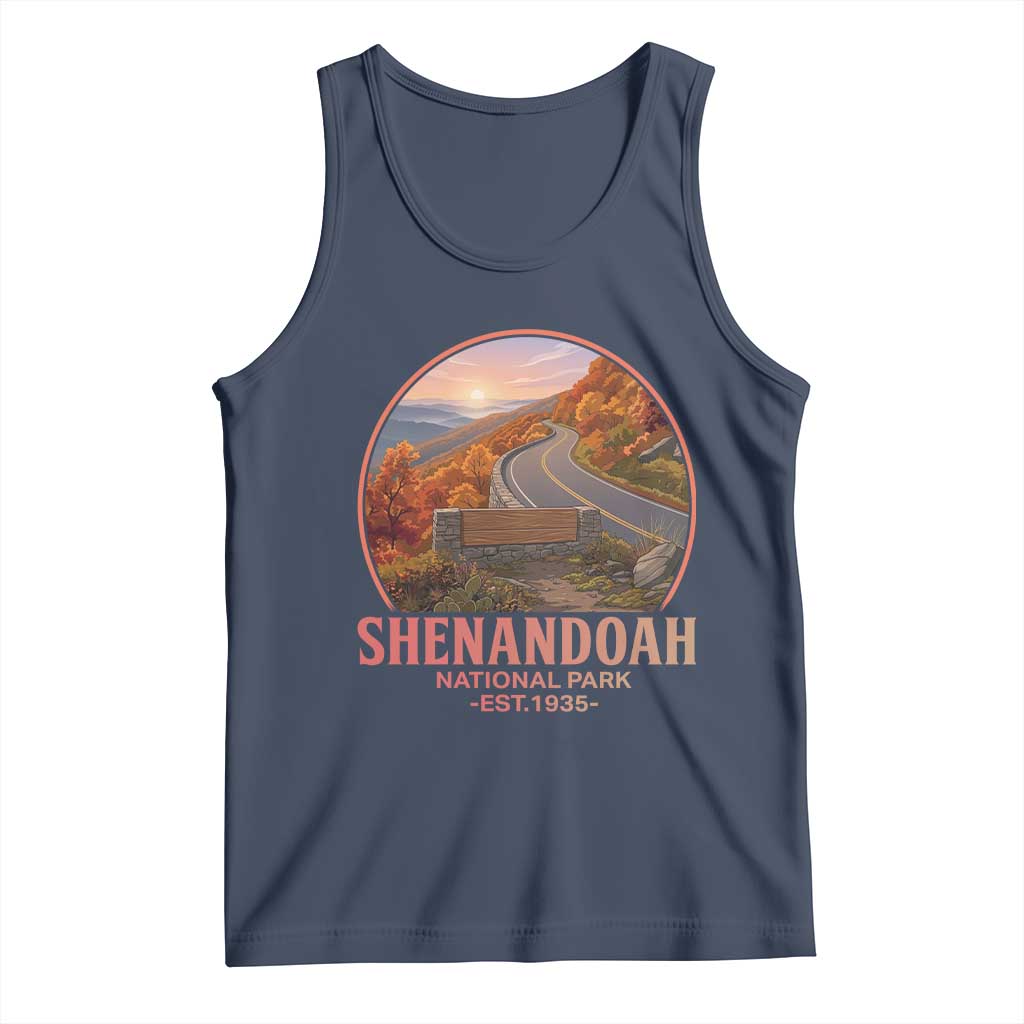 Shenandoah National Park Tank Top Vintage Virginia Mountain Landscape