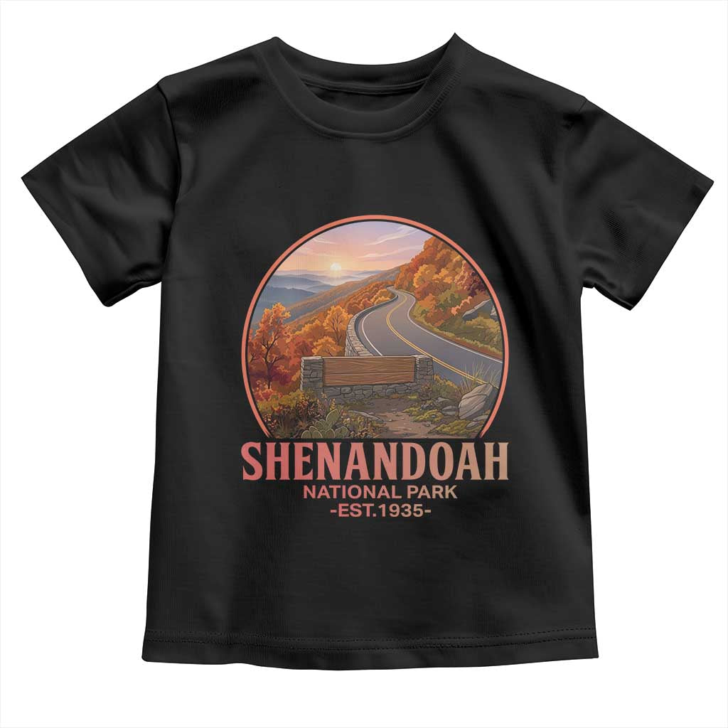 Shenandoah National Park Toddler T Shirt Vintage Virginia Mountain Landscape