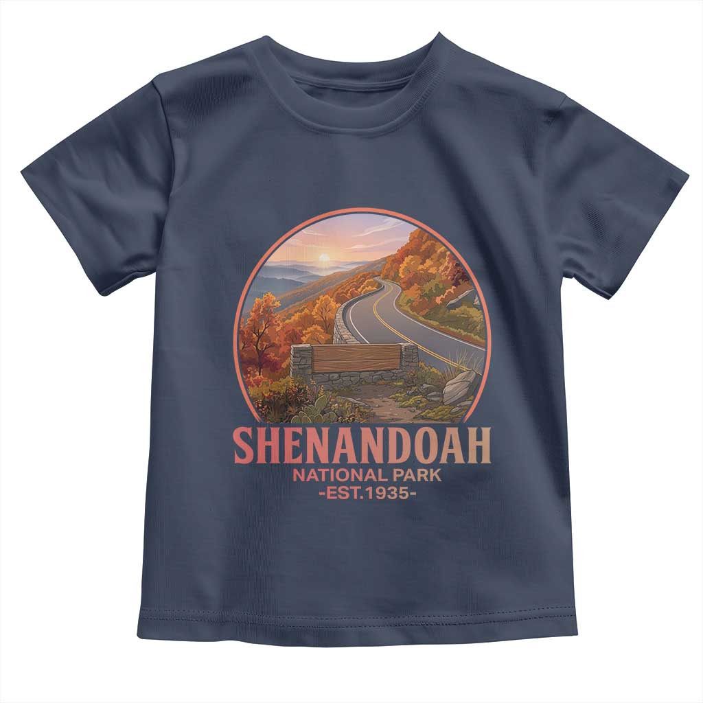 Shenandoah National Park Toddler T Shirt Vintage Virginia Mountain Landscape