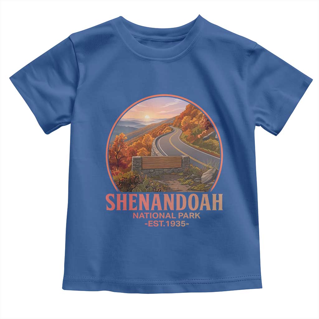 Shenandoah National Park Toddler T Shirt Vintage Virginia Mountain Landscape