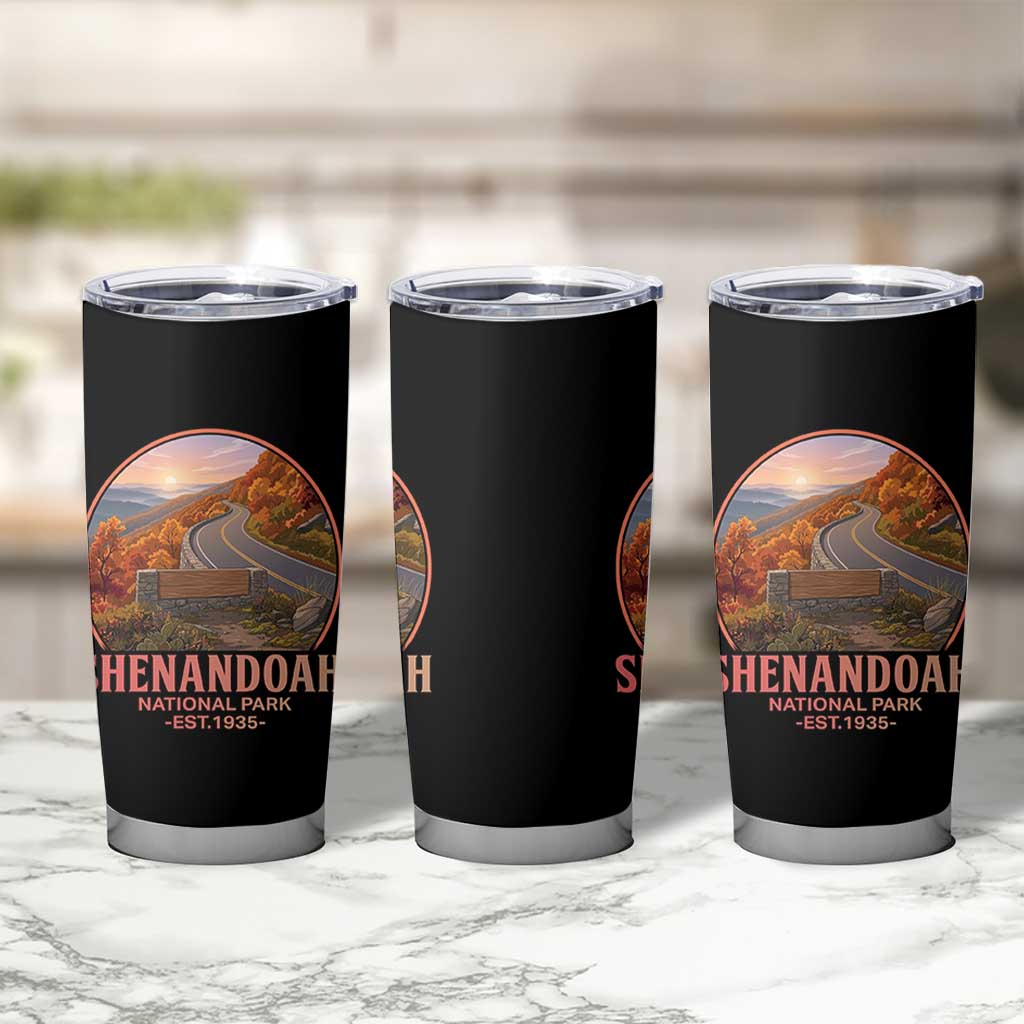 Shenandoah National Park Tumbler Cup Vintage Virginia Mountain Landscape