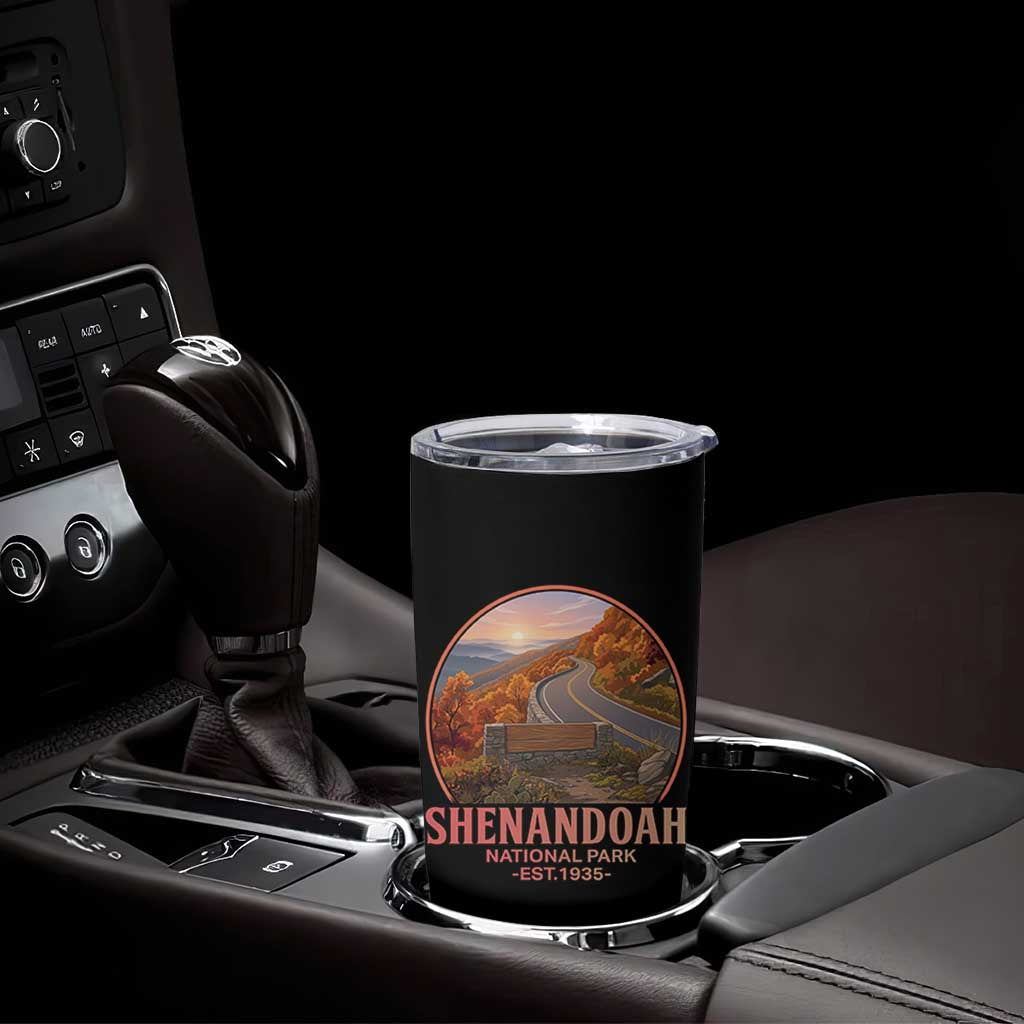 Shenandoah National Park Tumbler Cup Vintage Virginia Mountain Landscape
