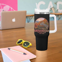 Shenandoah National Park Tumbler With Handle Vintage Virginia Mountain Landscape