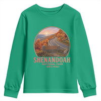 Shenandoah National Park Youth Sweatshirt Vintage Virginia Mountain Landscape