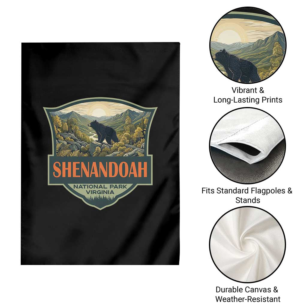 Shenandoah National Park Garden Flag Virginia Black Bear Mountain