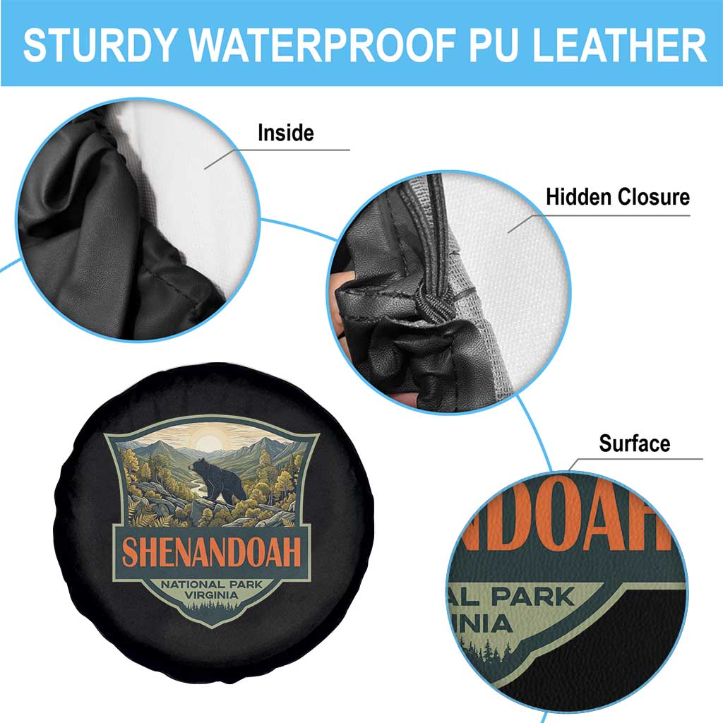 Shenandoah National Park Spare Tire Cover Virginia Black Bear Mountain