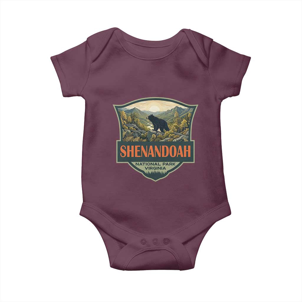 Shenandoah National Park Baby Onesie Virginia Black Bear Mountain