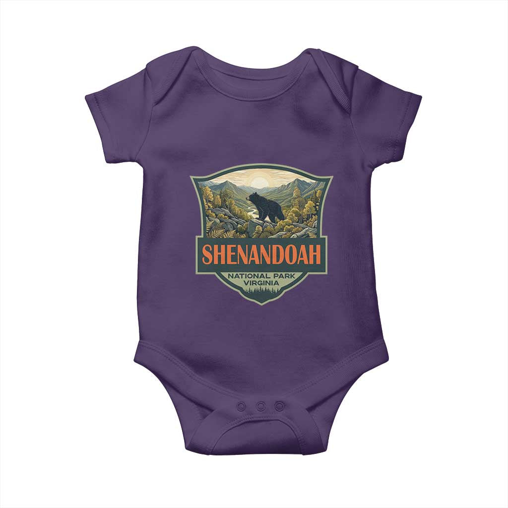 Shenandoah National Park Baby Onesie Virginia Black Bear Mountain