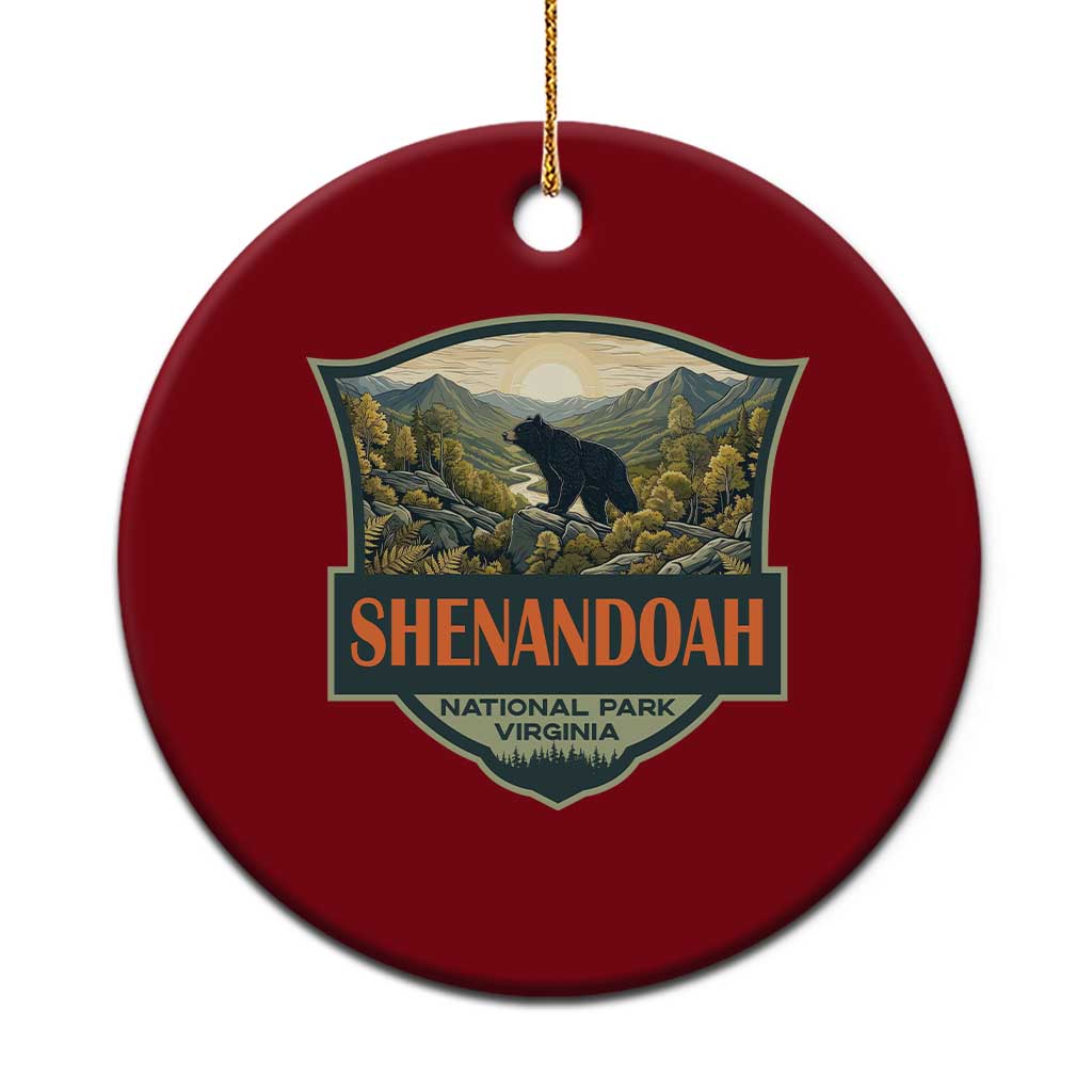 Shenandoah National Park Ceramic Ornament Virginia Black Bear Mountain