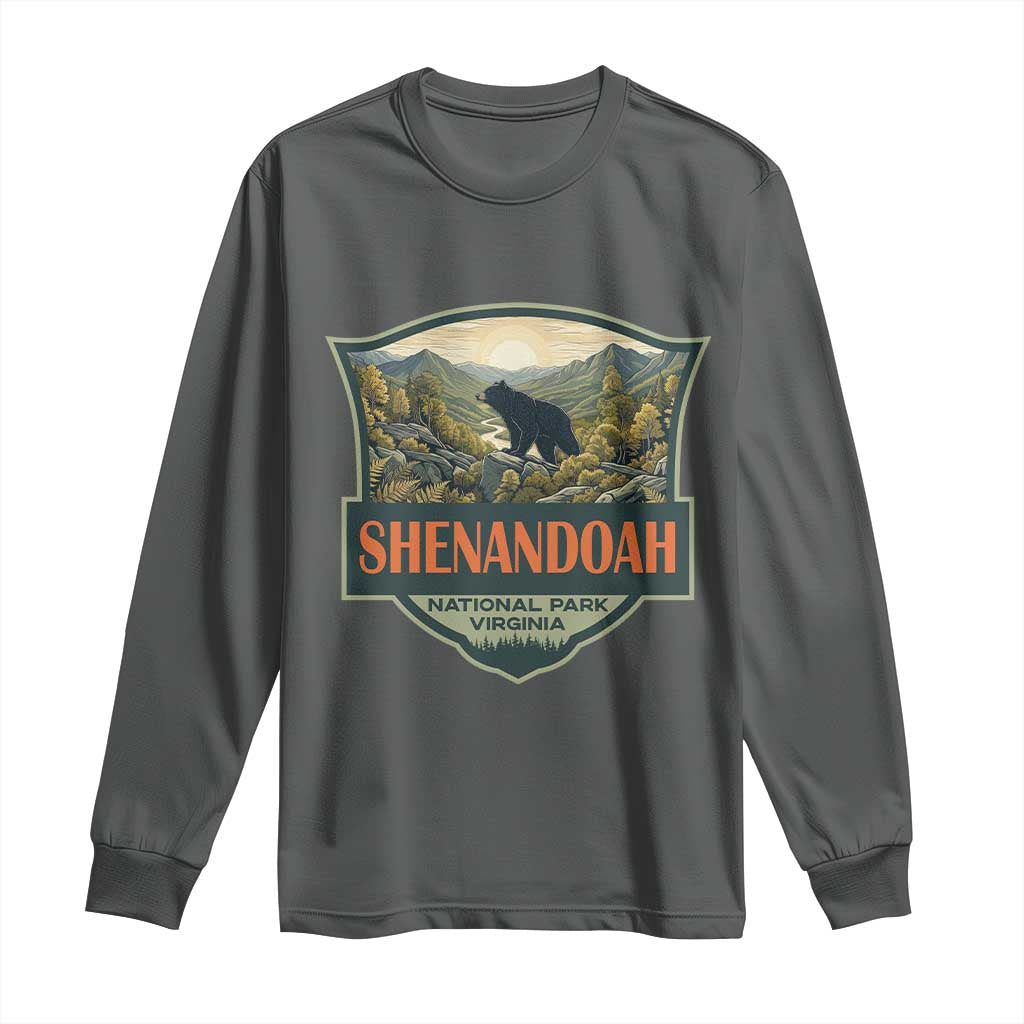 Shenandoah National Park Long Sleeve Shirt Virginia Black Bear Mountain