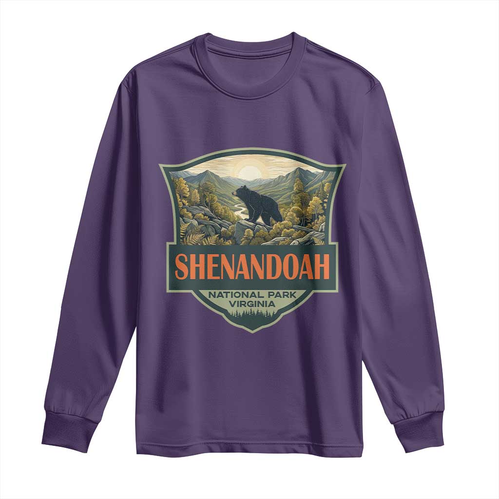 Shenandoah National Park Long Sleeve Shirt Virginia Black Bear Mountain