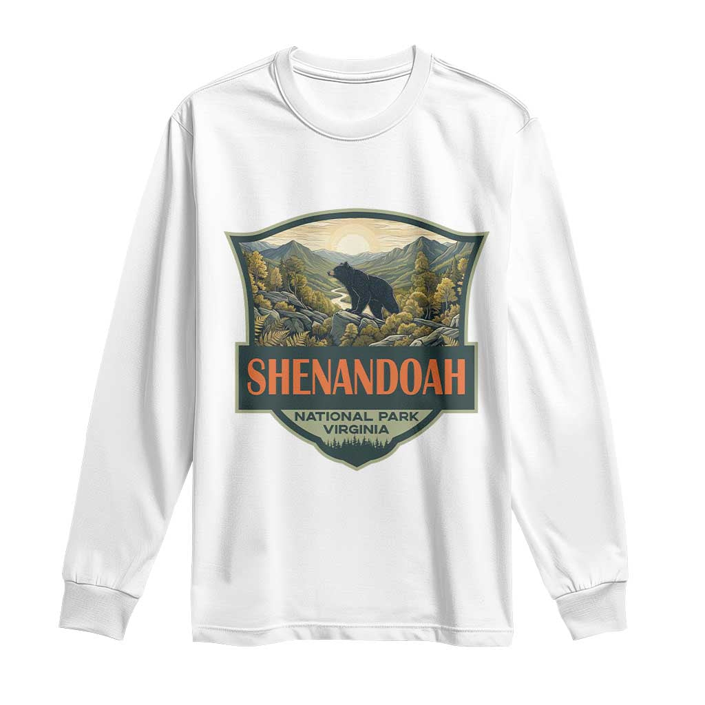 Shenandoah National Park Long Sleeve Shirt Virginia Black Bear Mountain