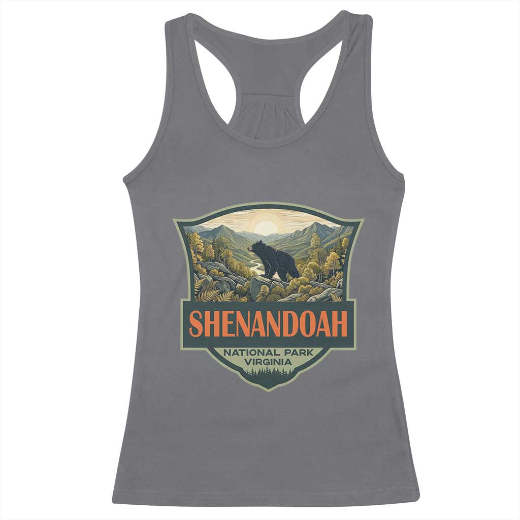 Shenandoah National Park Racerback Tank Top Virginia Black Bear Mountain