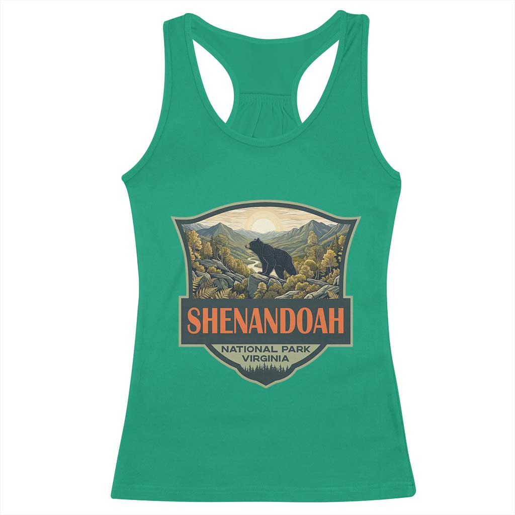 Shenandoah National Park Racerback Tank Top Virginia Black Bear Mountain