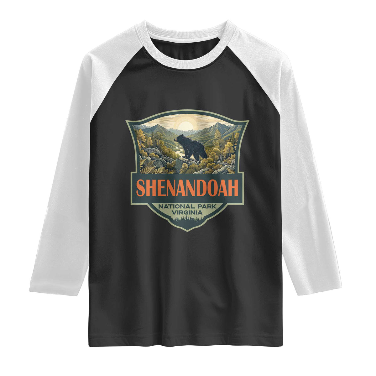 Shenandoah National Park Raglan Shirt Virginia Black Bear Mountain