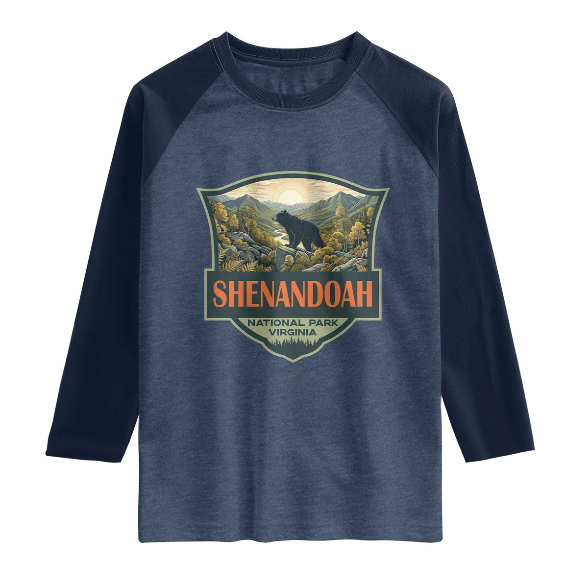 Shenandoah National Park Raglan Shirt Virginia Black Bear Mountain
