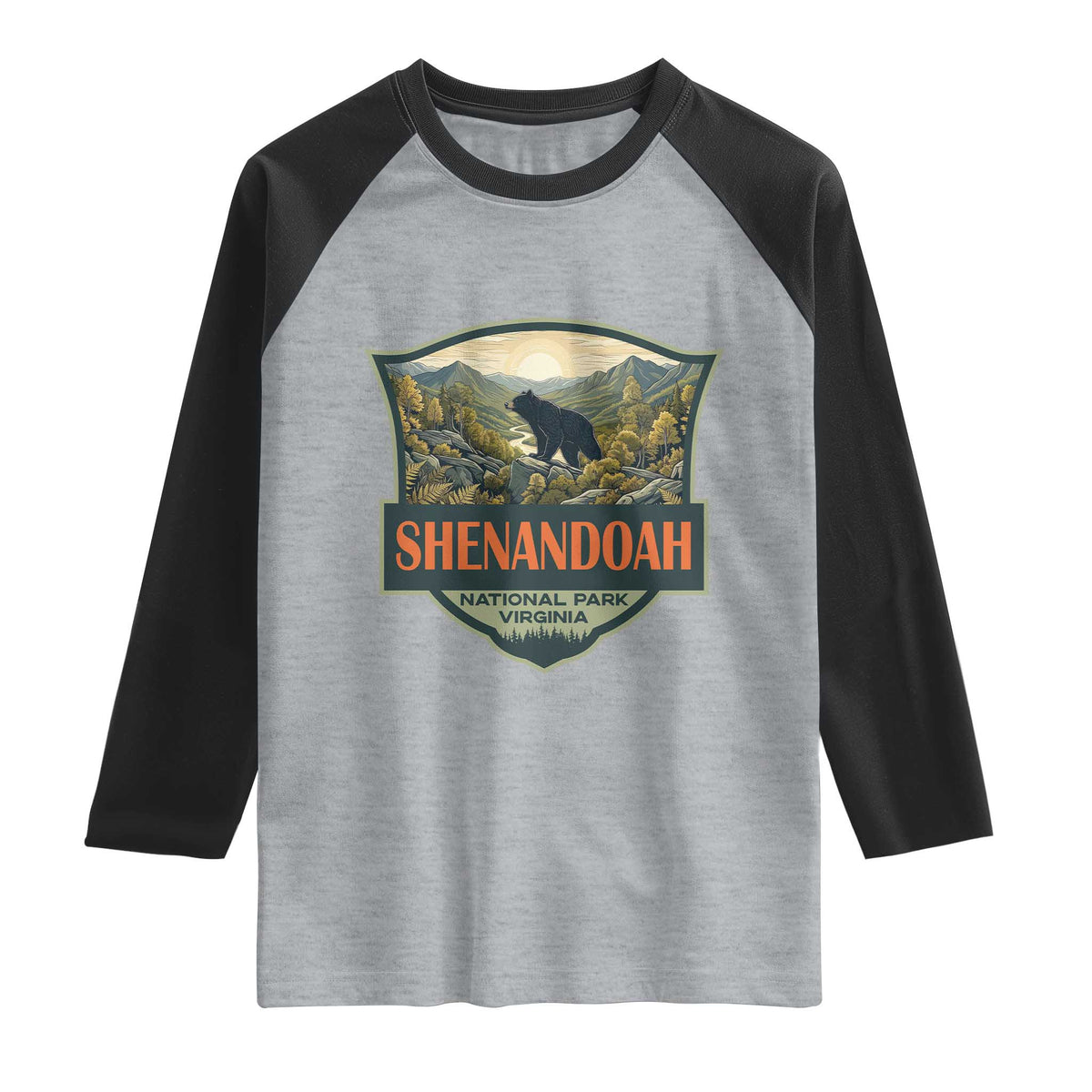 Shenandoah National Park Raglan Shirt Virginia Black Bear Mountain
