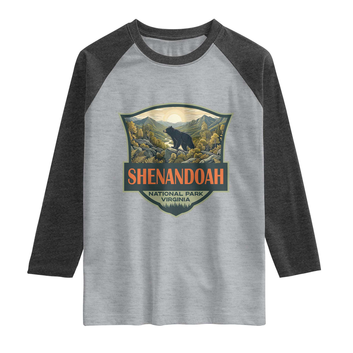 Shenandoah National Park Raglan Shirt Virginia Black Bear Mountain
