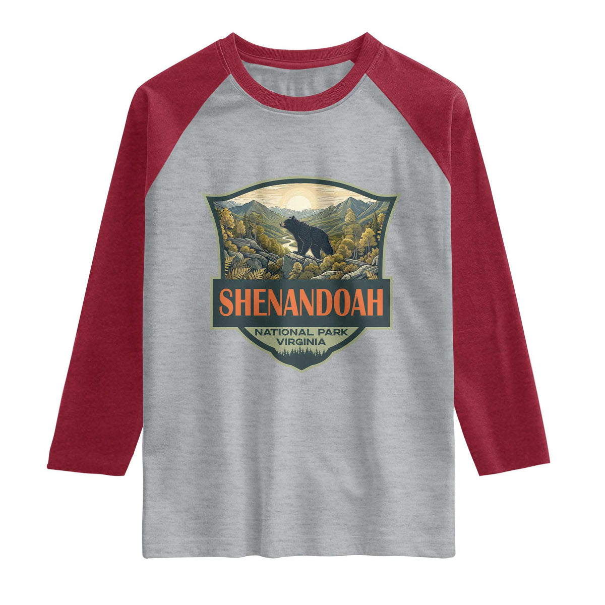 Shenandoah National Park Raglan Shirt Virginia Black Bear Mountain