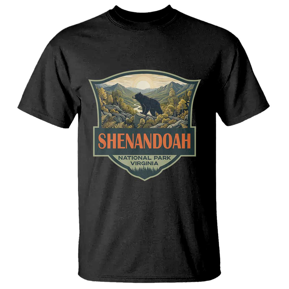 Shenandoah National Park T Shirt Virginia Black Bear Mountain