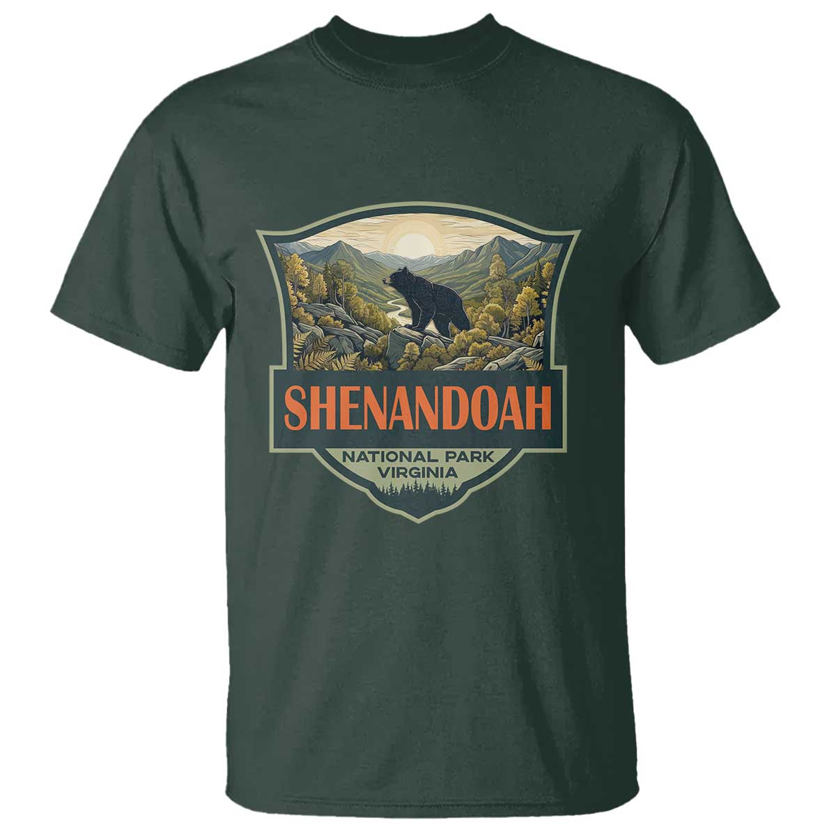 Shenandoah National Park T Shirt Virginia Black Bear Mountain