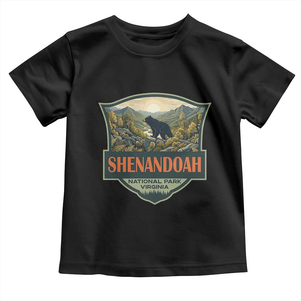 Shenandoah National Park Toddler T Shirt Virginia Black Bear Mountain