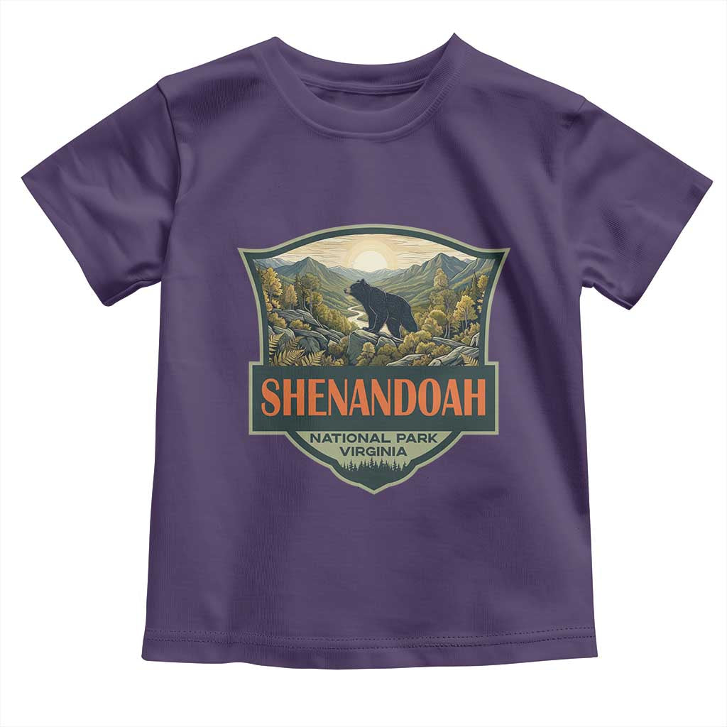 Shenandoah National Park Toddler T Shirt Virginia Black Bear Mountain