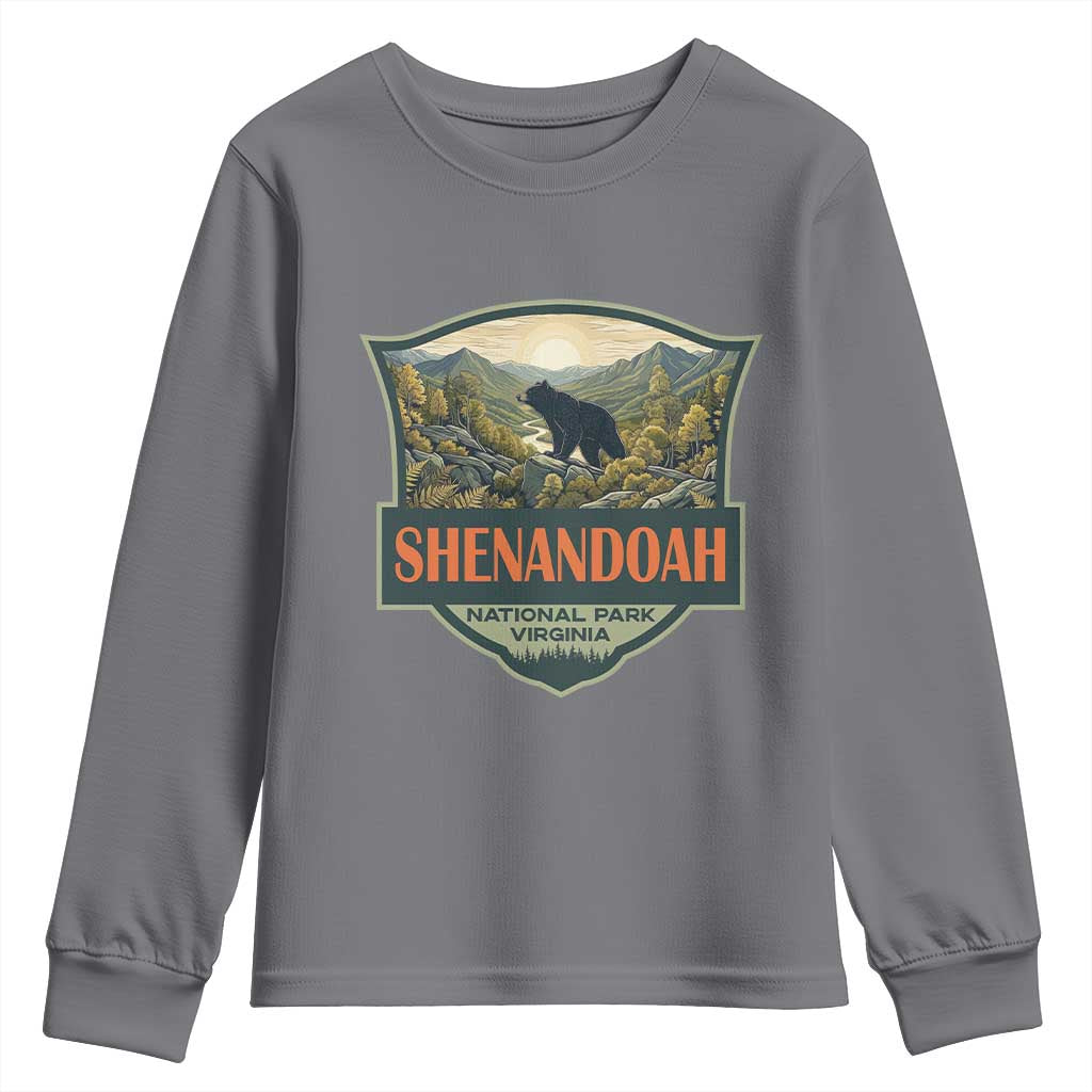 Shenandoah National Park Youth Sweatshirt Virginia Black Bear Mountain