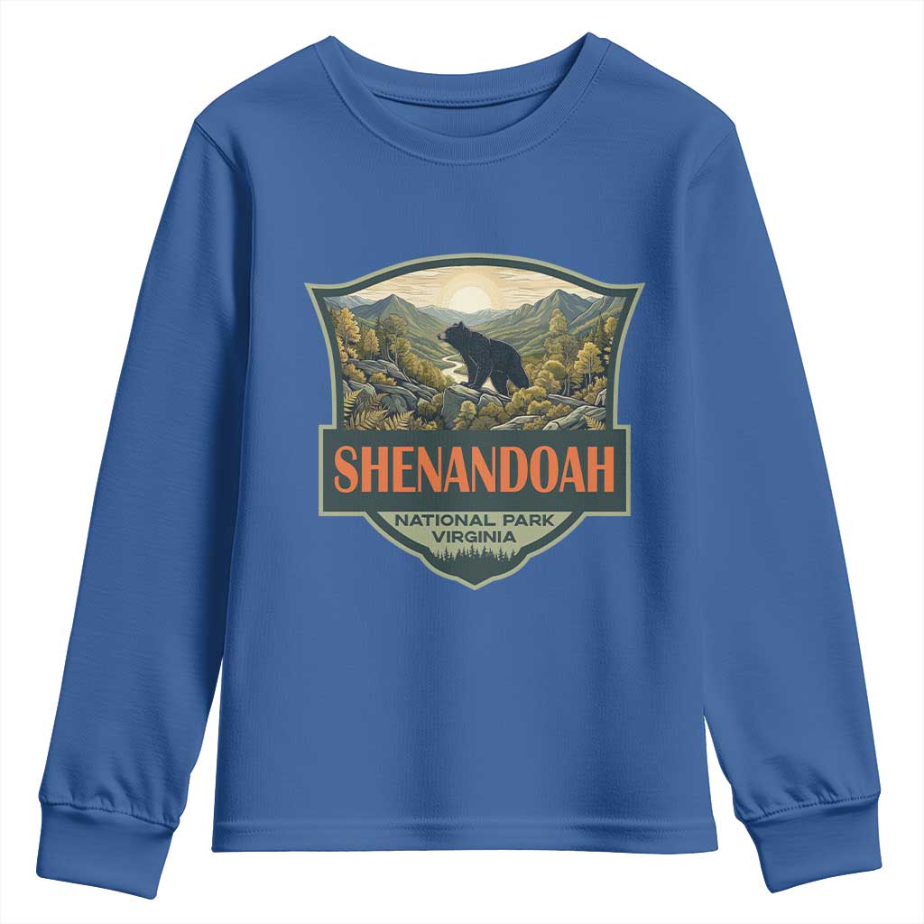 Shenandoah National Park Youth Sweatshirt Virginia Black Bear Mountain