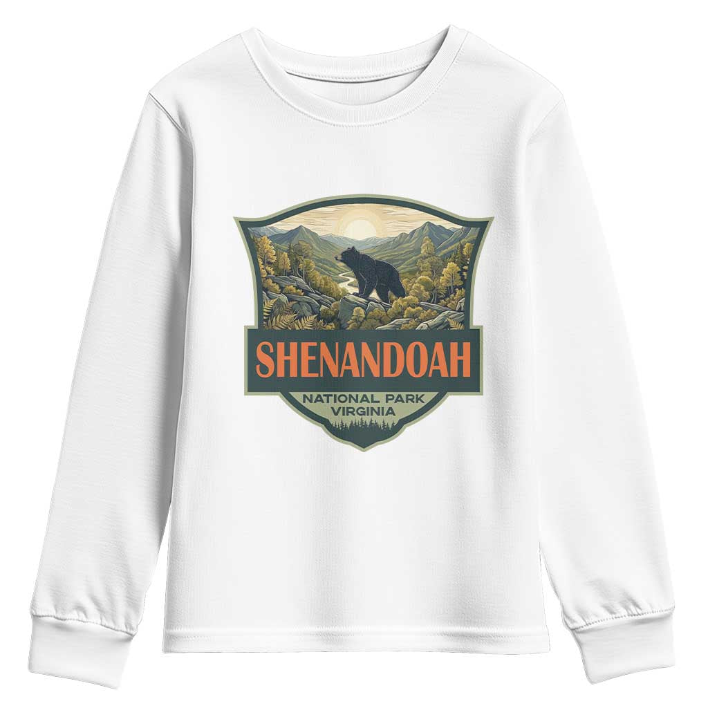 Shenandoah National Park Youth Sweatshirt Virginia Black Bear Mountain
