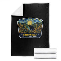 Shenandoah National Park Throw Blanket Starry Night Virginia Bear Mountain