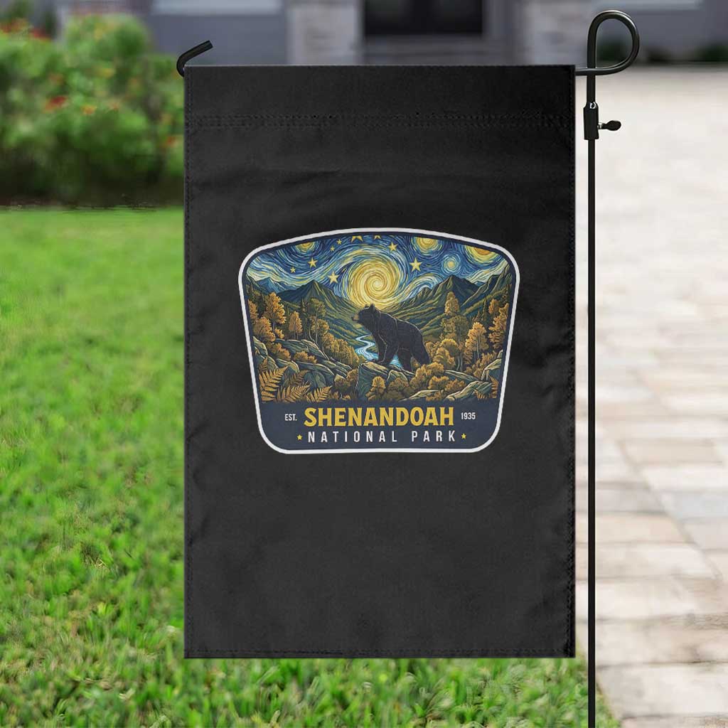 Shenandoah National Park Garden Flag Starry Night Virginia Bear Mountain