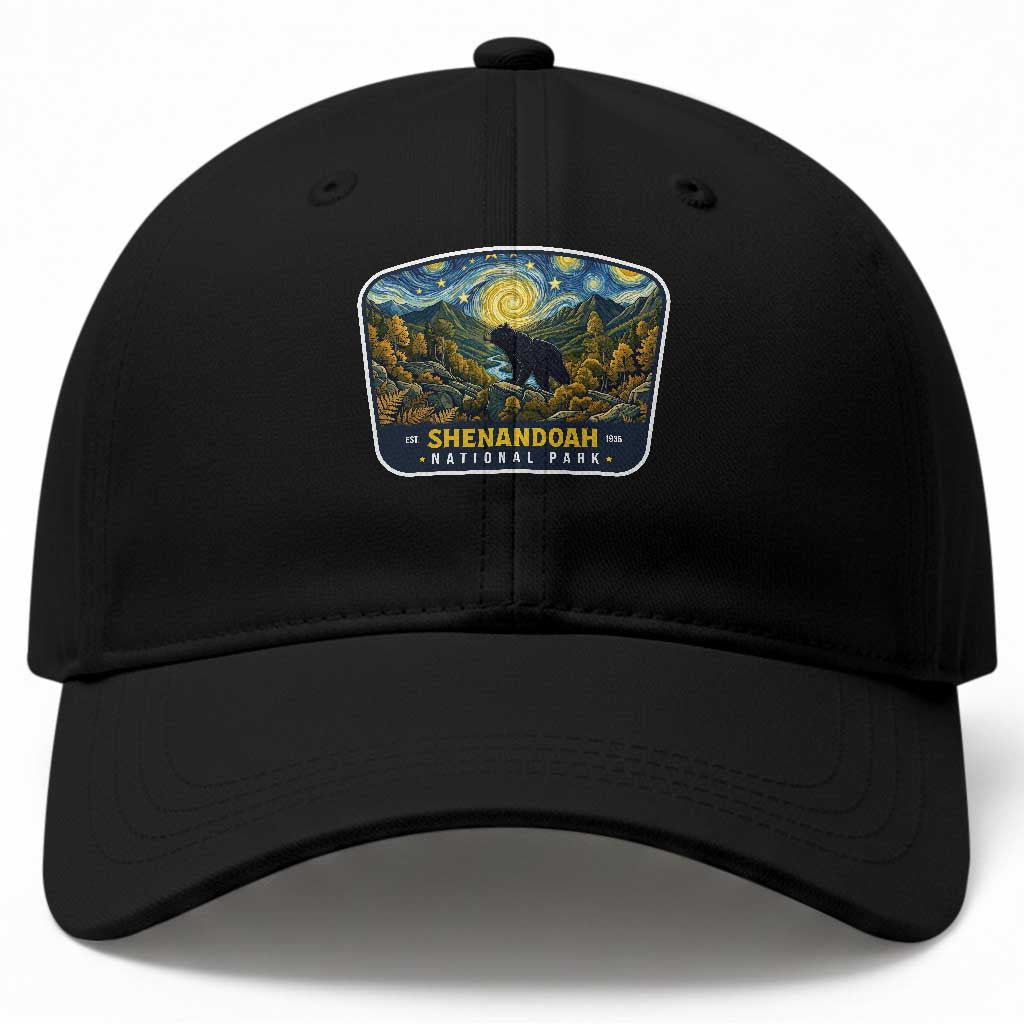 Shenandoah National Park Baseball Cap Starry Night Virginia Bear Mountain
