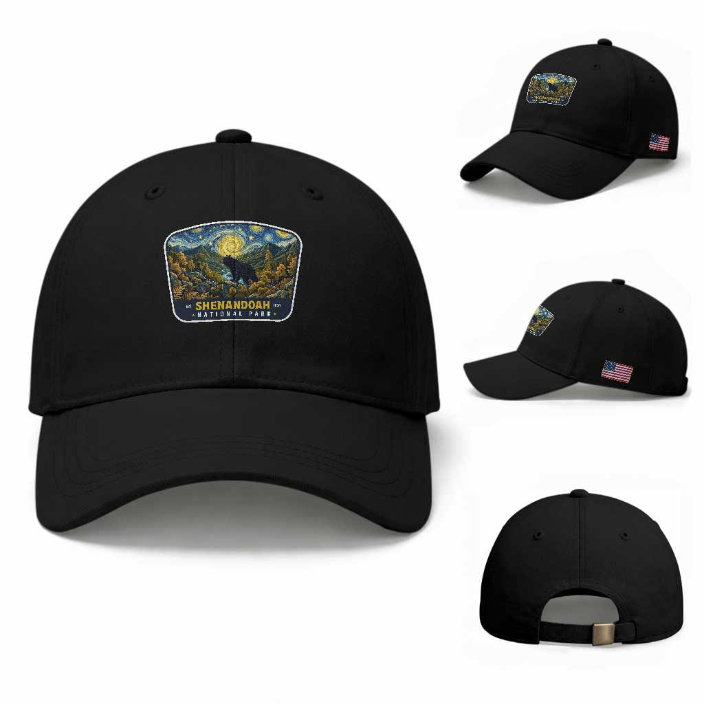 Shenandoah National Park Baseball Cap Starry Night Virginia Bear Mountain