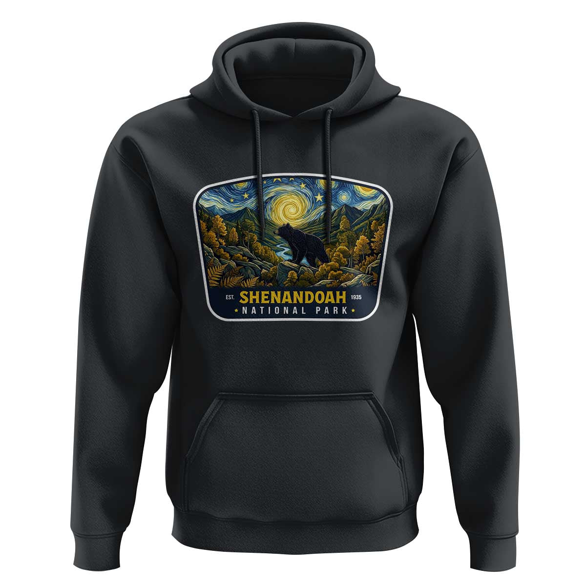 Shenandoah National Park Hoodie Starry Night Virginia Bear Mountain