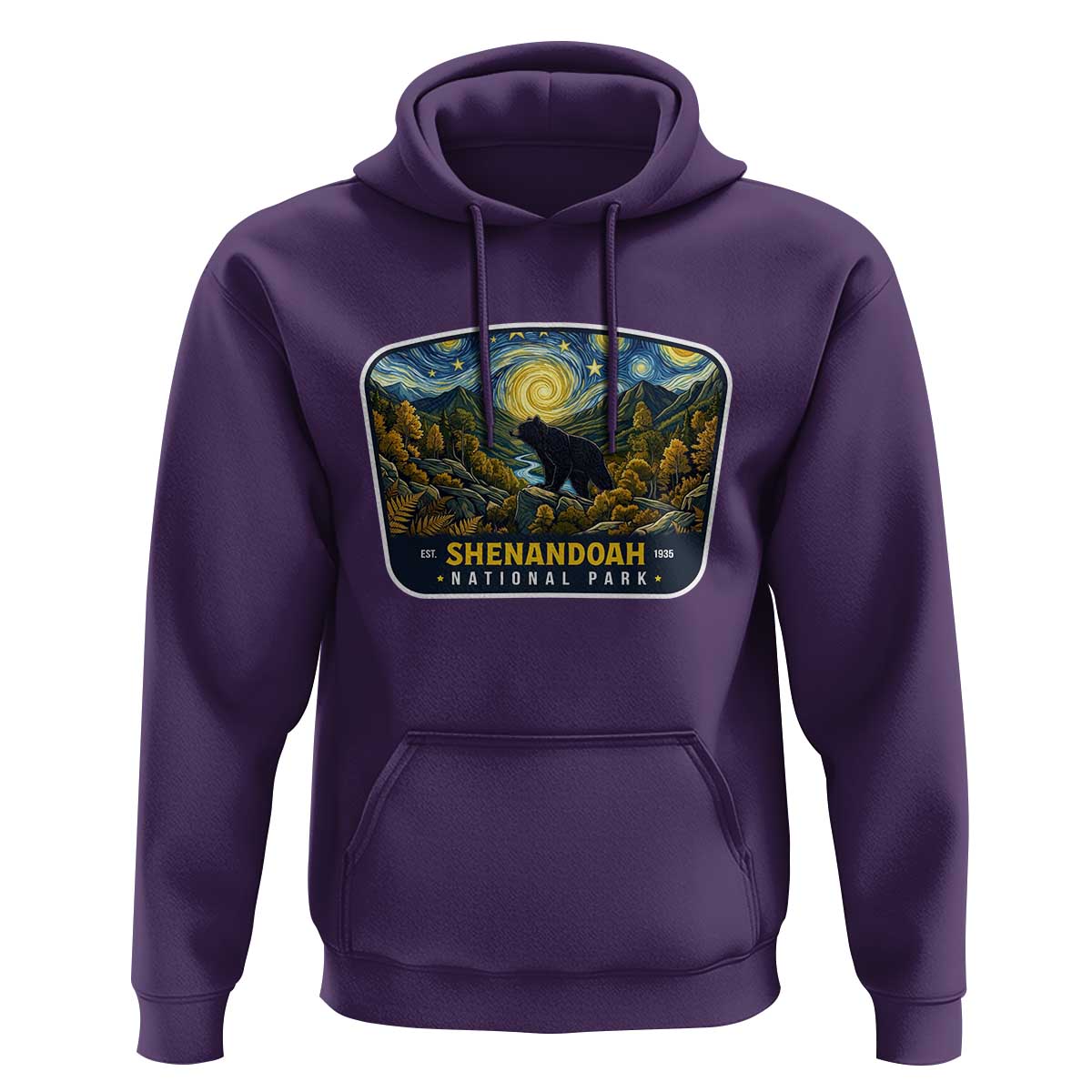 Shenandoah National Park Hoodie Starry Night Virginia Bear Mountain