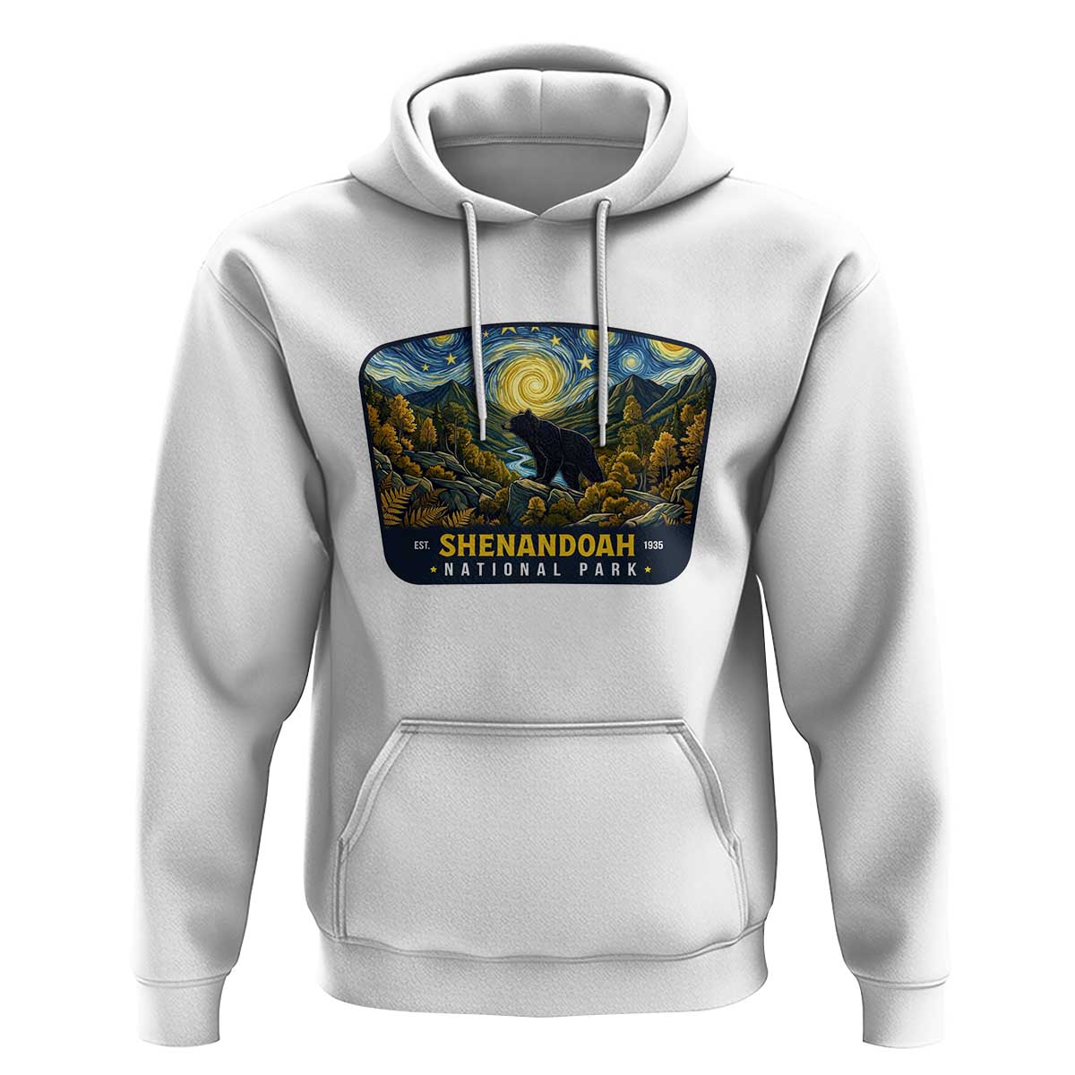 Shenandoah National Park Hoodie Starry Night Virginia Bear Mountain