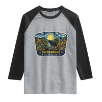 Shenandoah National Park Raglan Shirt Starry Night Virginia Bear Mountain