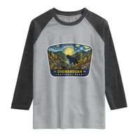 Shenandoah National Park Raglan Shirt Starry Night Virginia Bear Mountain